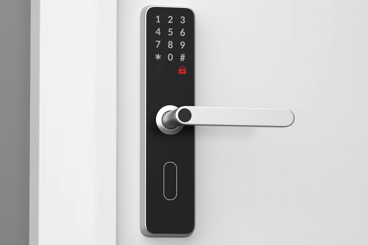 Hotel staff using RFID access card system for secure room and back-of-house entry