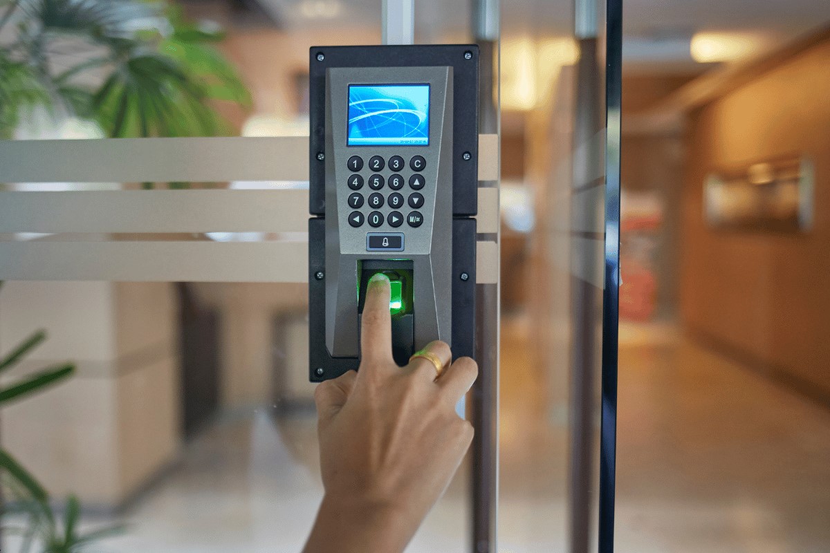 RFID keypad access control system installation