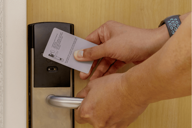 Smart door lock with SIRA certification for secure entry